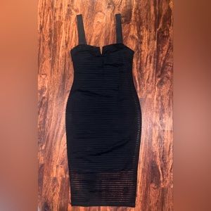 NWT Good American black midi dress